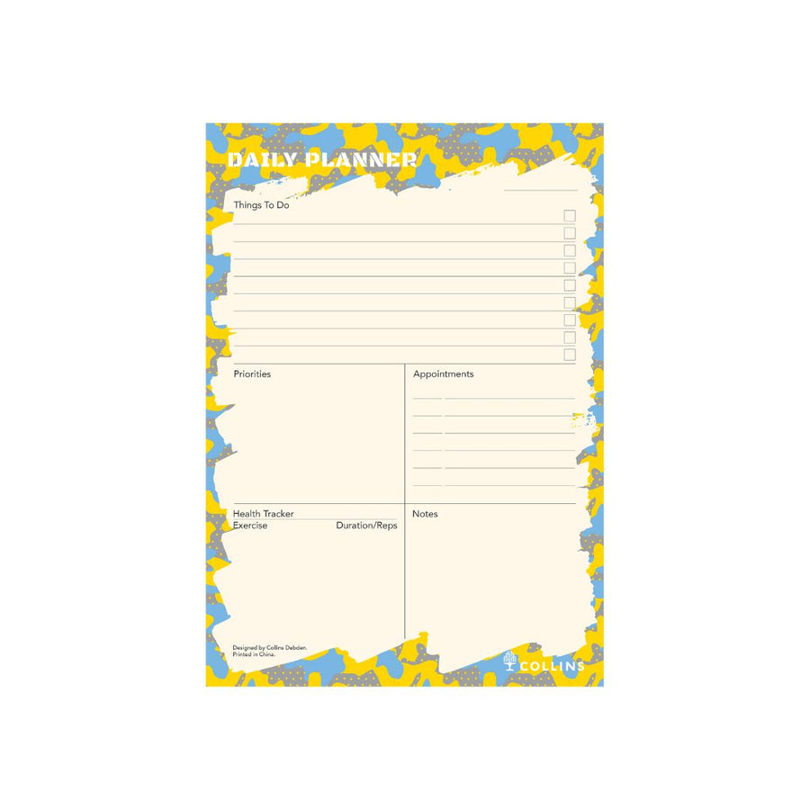 Edge Camo - A5 Daily Planner Pad - Yellow (EDCM15U1.45)