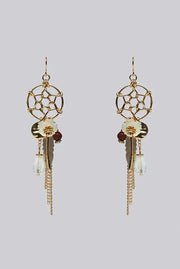 Edie Dream Catcher Flower Drop Earrings