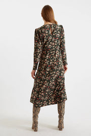 Eveleen Tapestry Print Long Sleeve Midi Dress