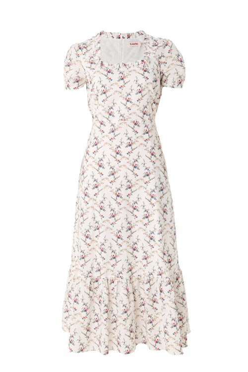 Elois Regency Print Empire Waist Midaxi Dress