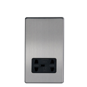 Caradok Shaver Socket Brushed Chrome