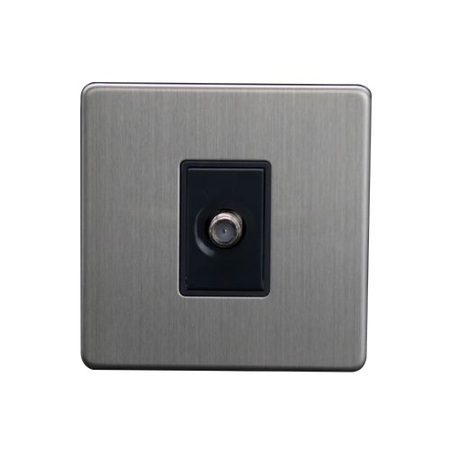 Caradok 1G Satellite Socket Brushed Chrome