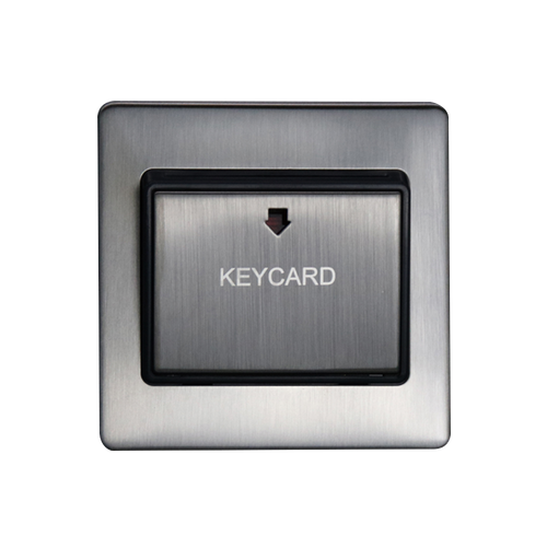 Caradok Key Card Switch Brushed Chrome