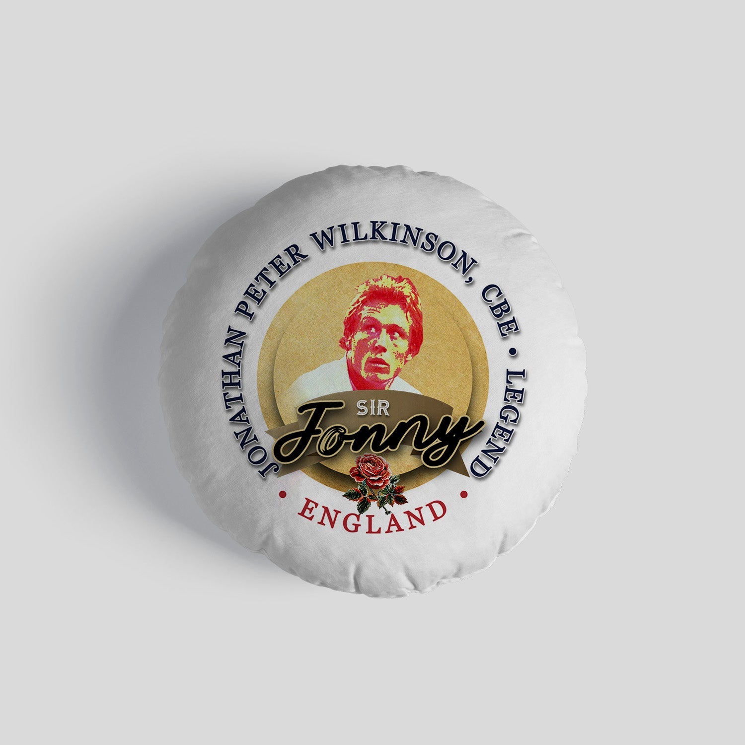 England Rugby Union Jonny  - Legend Collection - Circle Cushion 14"