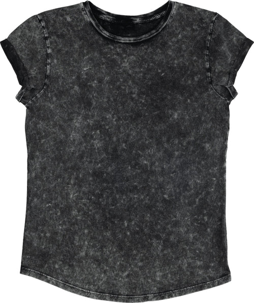 Organic Cotton Rolled Sleeve T-shirt: Womens