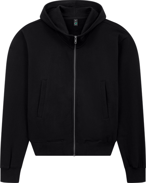 Organic Bomber Jacket Hoodie: Unisex