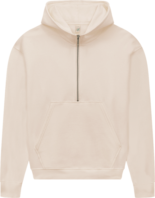 Organic Half Zip Hoodie: Womens