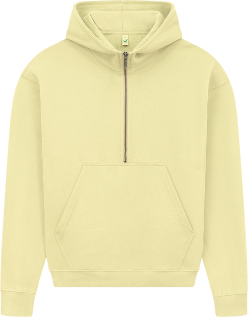 Organic Half Zip Hoodie: Womens