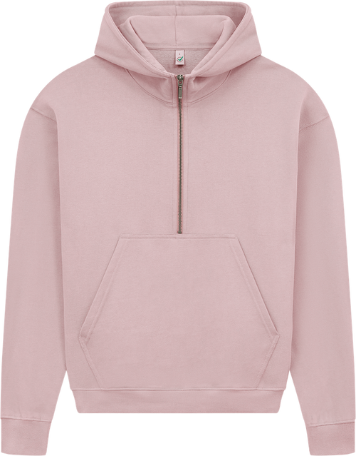Organic Half Zip Hoodie: Womens