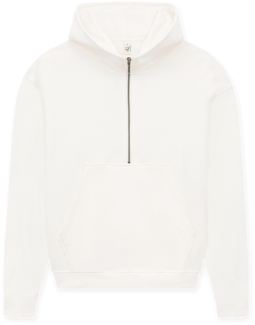 Organic Half Zip Hoodie: Womens