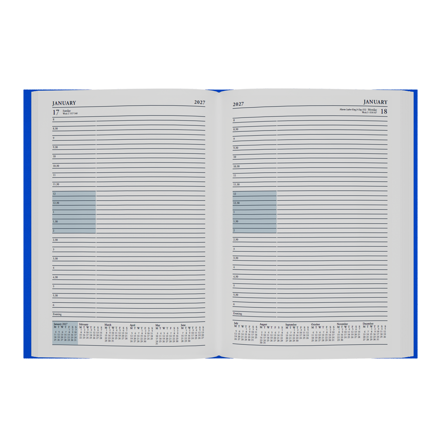 2026-2027 - Mid/Academic Year Planner with Appointments - 13 Month A4 Day-to-Page Diary - Collins Debden Essential Range