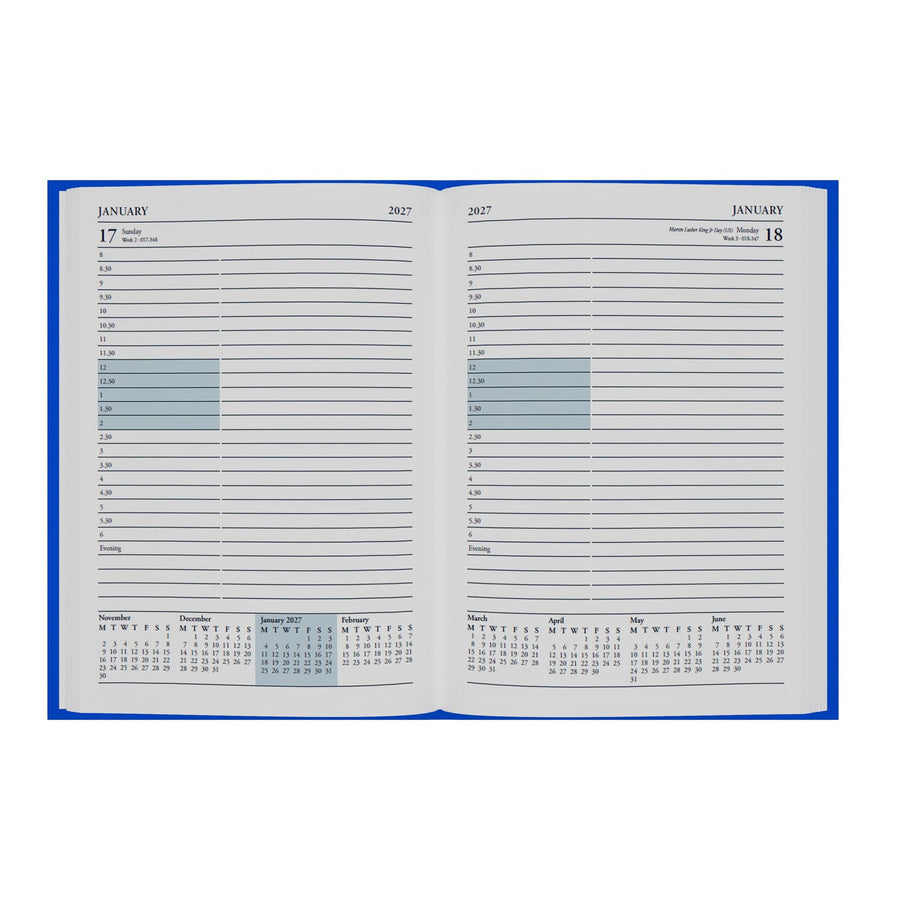 2026-2027 - Mid/Academic Year Planner with Appointments - 13 Month A5 Day-to-Page Diary - Collins Debden Essential Range