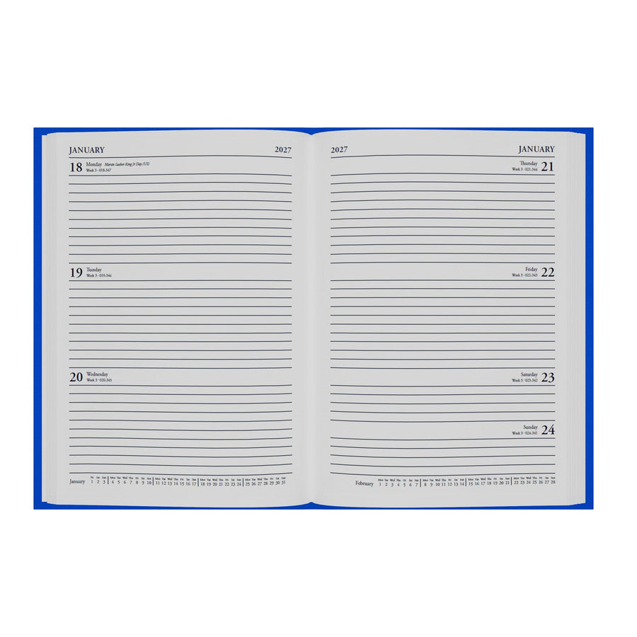 2026-2027 - Mid/Academic Year Planner - 13 Month A5 Week-to-View Diary - Collins Debden Essential Range