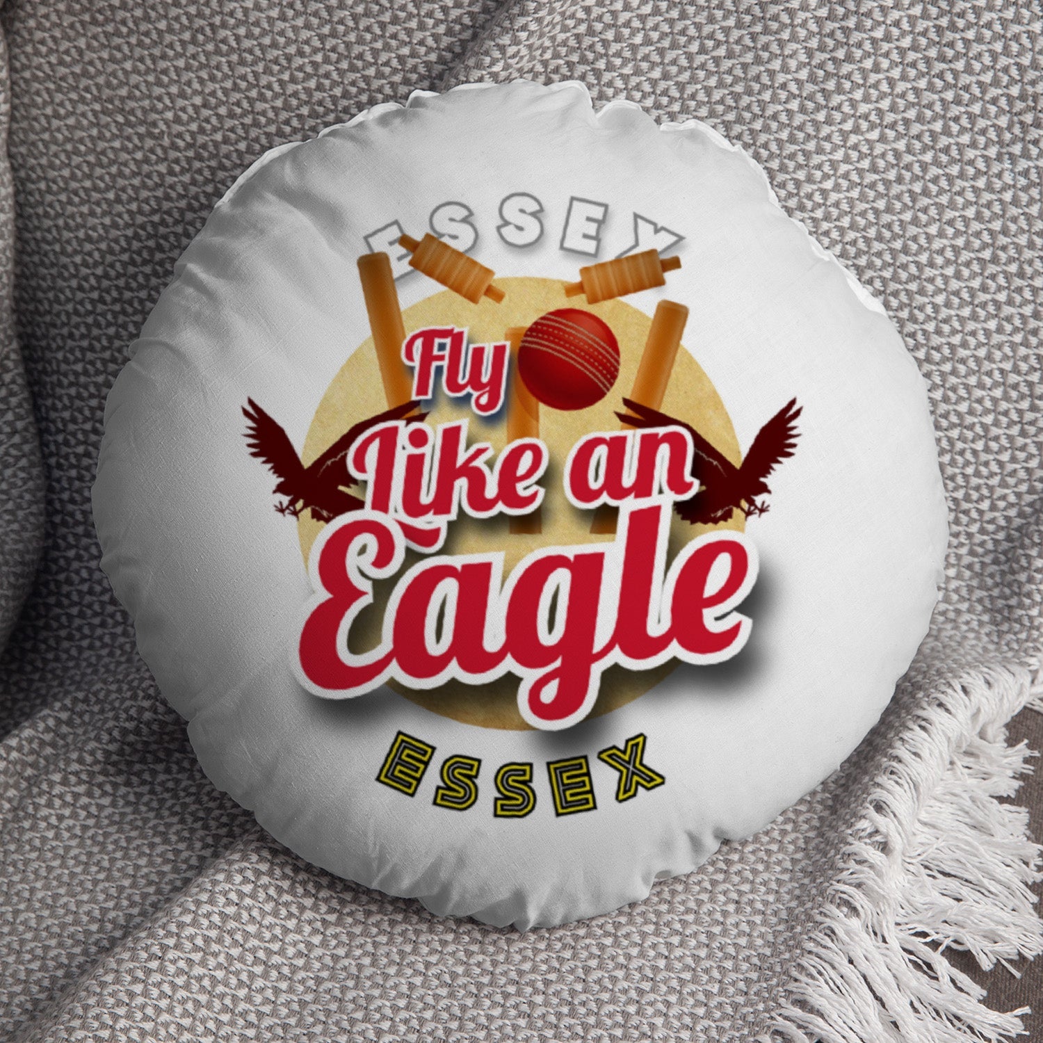 Essex Cricket Eagles  - Legend Collection - Circle Cushion 14"