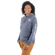 Carhartt 102791 Womens Clarksburg Relaxed Fit Midweight Logo Sleeve Sweatshirt