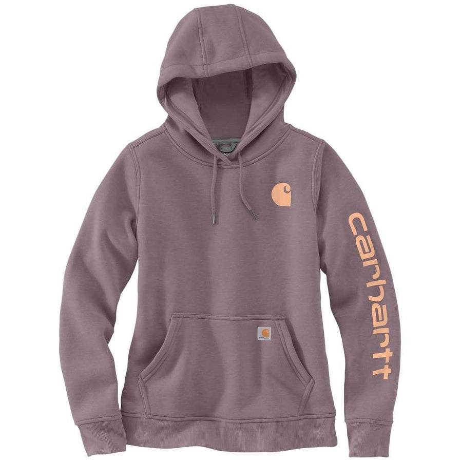 Carhartt 102791 Womens Clarksburg Relaxed Fit Midweight Logo Sleeve Sweatshirt
