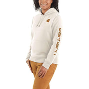Carhartt 102791 Womens Clarksburg Relaxed Fit Midweight Logo Sleeve Sweatshirt