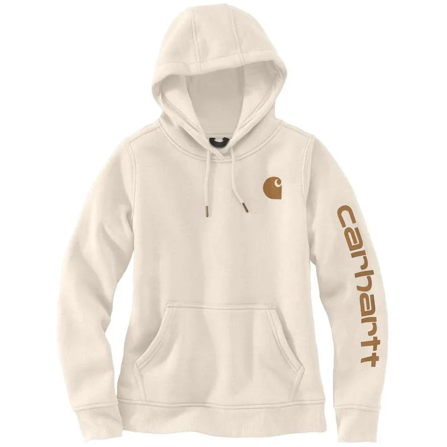 Carhartt 102791 Womens Clarksburg Relaxed Fit Midweight Logo Sleeve Sweatshirt