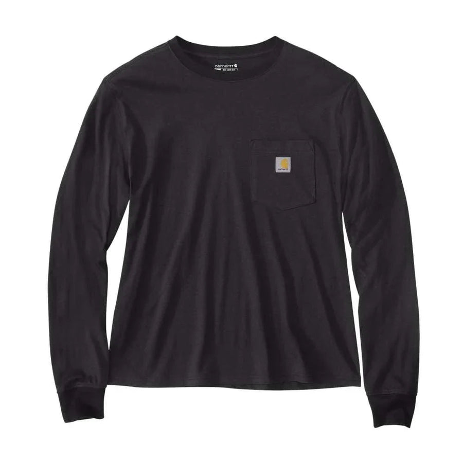 Carhartt 106121 Women's Relaxed Fit Lightweight Long-Sleeve Pocket T-Shirt