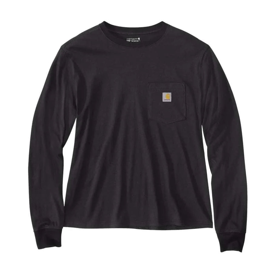 Carhartt 106121 Women's Relaxed Fit Lightweight Long-Sleeve Pocket T-Shirt