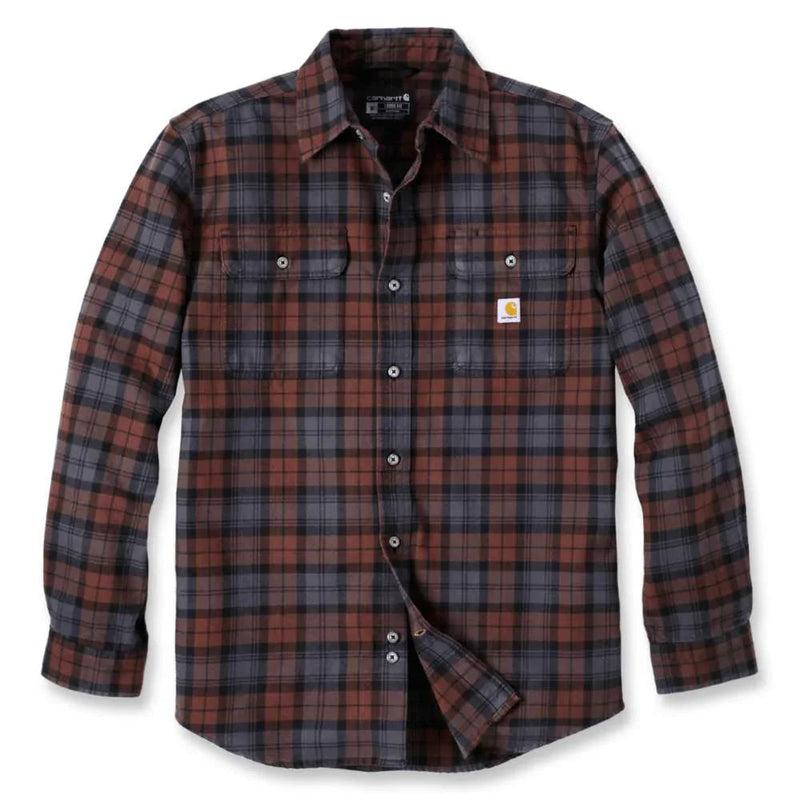 Carhartt 106356 Loose Fit Heavyweight Flannel Long-Sleeve Plaid Shirt