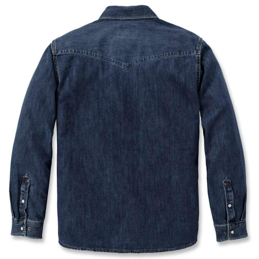 Carhartt 106429 Montana Relaxed Fit Midweight Denim Long-Sleeve Snap Front Shirt