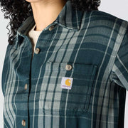 Carharrt 107136 Women's  Tncl Srs LseFit Twll Plaid Shrt