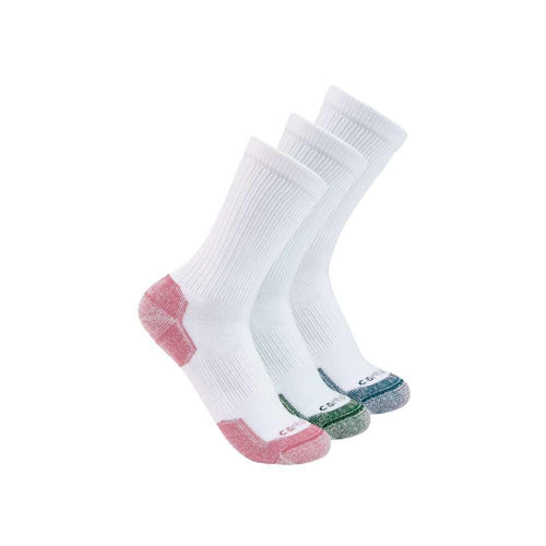 Carhartt SC2823 Women's Mid Weight Cotton Blend Crew Sock 3PK