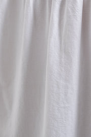 Lea Recycled Cotton Square Neck Short Sleeve Blouse - White