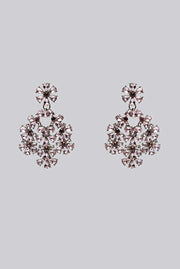 Evie Floral Drop Oversized Stone Earrings