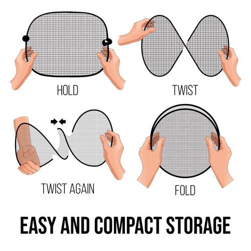 Newcastle Montage - Car Sun Shade - Set of 2
