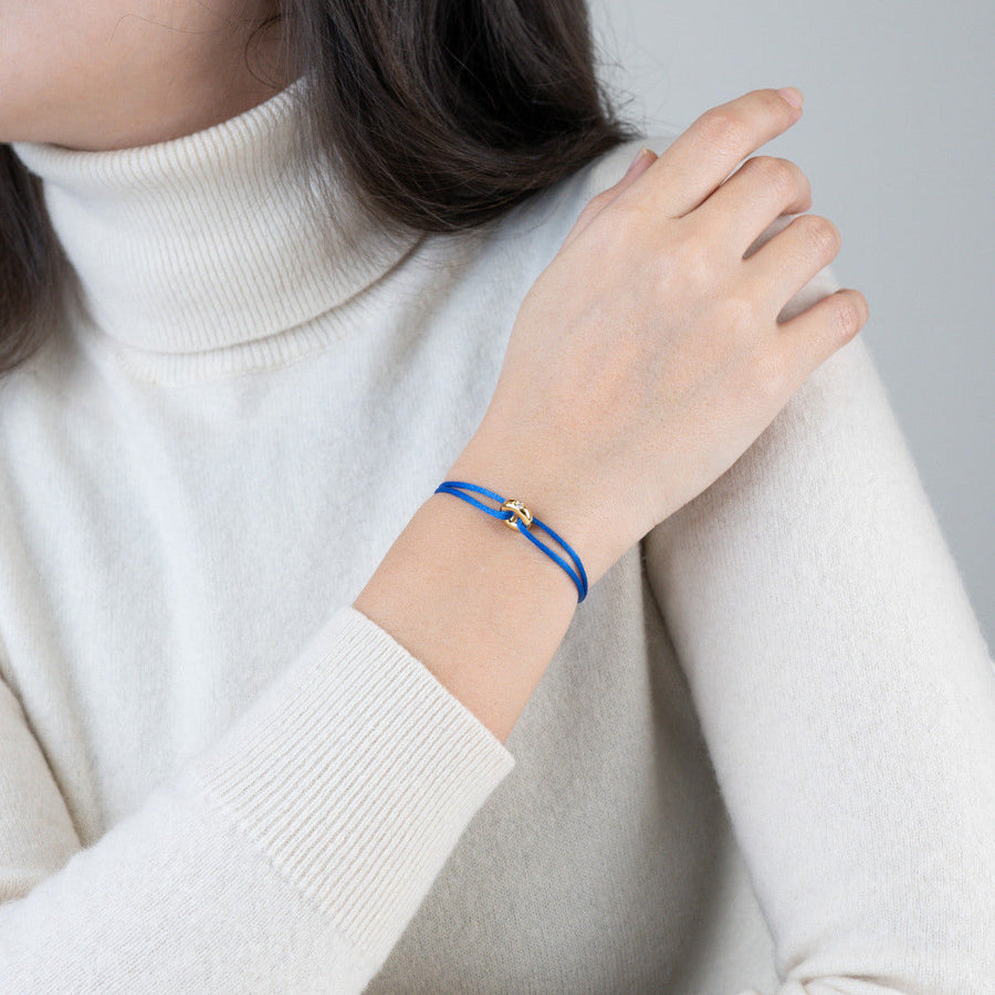 Mini Golden Soho Diamond Cord Bracelet