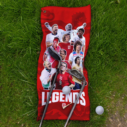 England Legend Montage  - Golf Towel