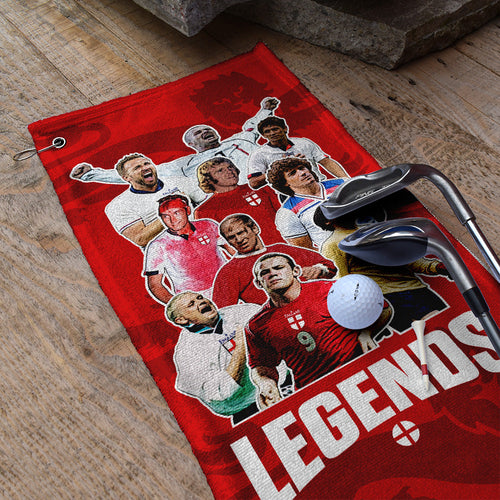 England Legend Montage  - Golf Towel