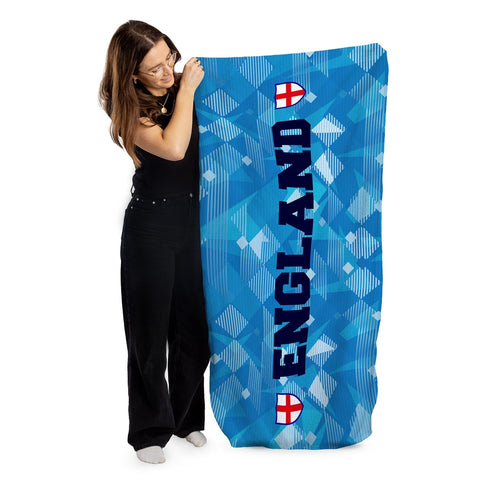 England 1990 3RD Shirt - WC26 - Retro Beach Towel - 150cm x 75cm