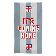 England Grey Stripe - WC26 - Retro Beach Towel - 150cm x 75cm
