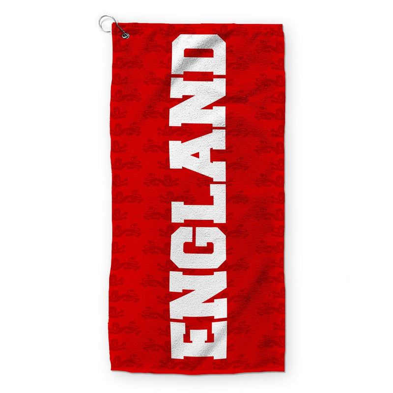 England Lion Repeat - WC26 - Golf Towel