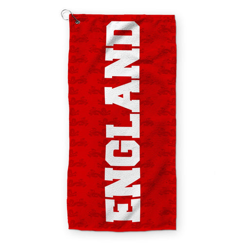 England Lion Repeat - WC26 - Golf Towel