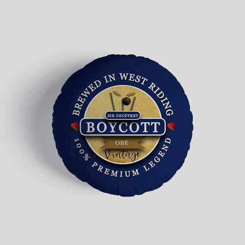 England Cricket Boycott  - Legend Collection - Circle Cushion 14"