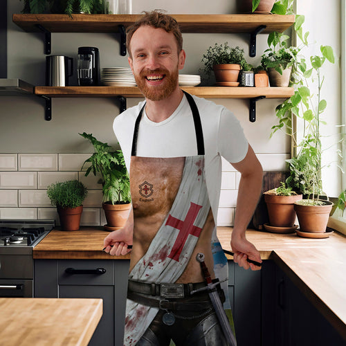 England Crusader - Novelty - Water-Resistant Adults Apron