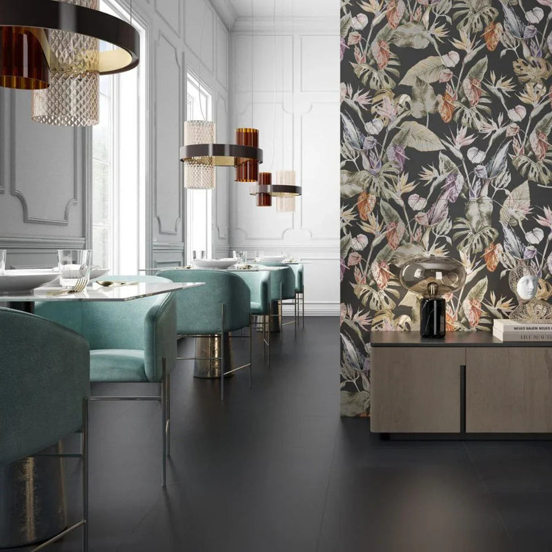 Estelle Black Porcelain Tile 60 x 120cm