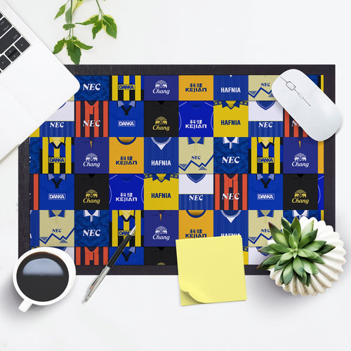 Merseyside Blues Kit Montage - Retro Door Mat - 60cm x 40cm