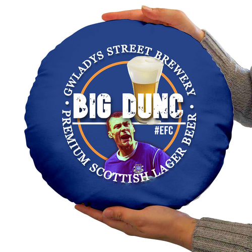 Merseyside Blues Duncan Ferguson - Football Legends - Circle Cushion 14"