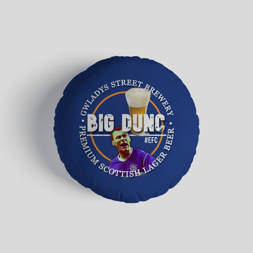 Merseyside Blues Duncan Ferguson - Football Legends - Circle Cushion 14"