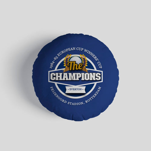 Merseyside Blues ECWC - Football Legends - Circle Cushion 14"