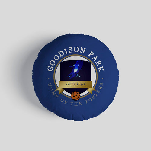 Merseyside Blues Goodison - Football Legends - Circle Cushion 14"