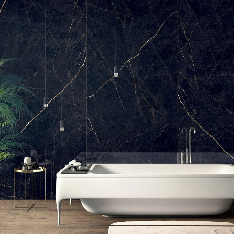 Evolvere Black / Gold Porcelain Tile 60 x 120cm