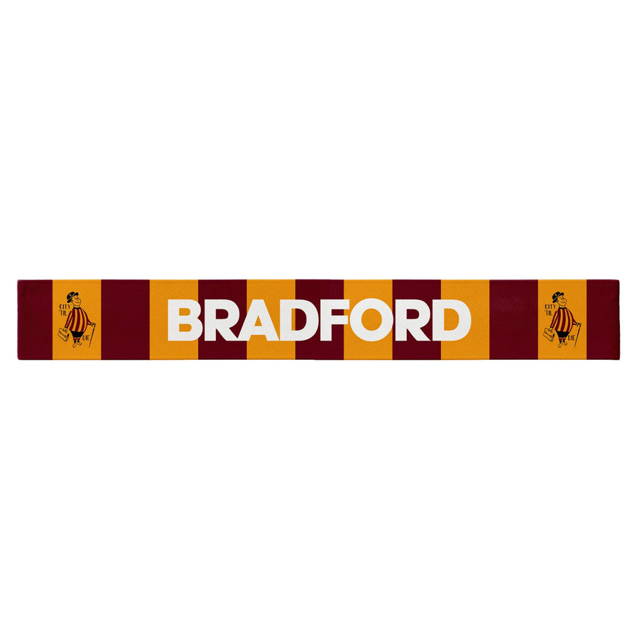 Bradford - City Gent - Knitted Eyelet Football Scarf