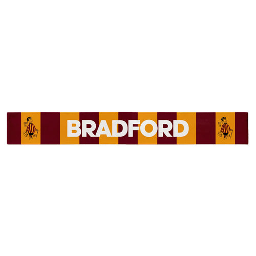 Bradford - City Gent - Knitted Eyelet Football Scarf