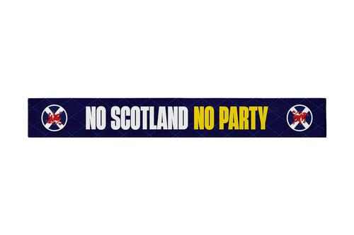 No Scotland No Party - WC26 - Knitted Eyelet Football Scarf